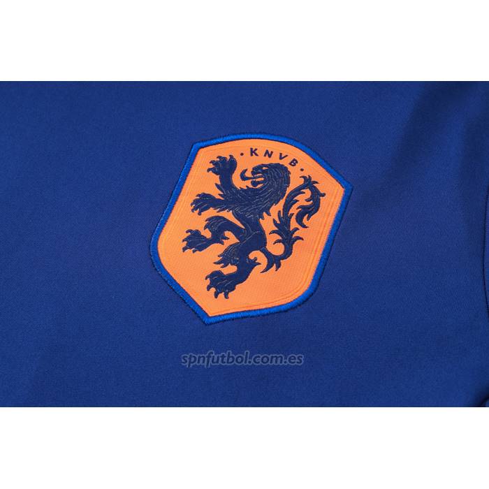 Chandal del Paises Bajos Manga Corta 2024-2025 Azul - Pantalon Corto